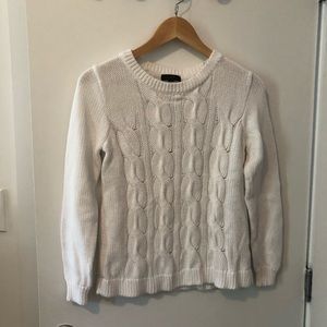 j. crew crewneck cable-knit sweater